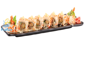 Cơm Cuộn Tôm Sú Chiên Xù